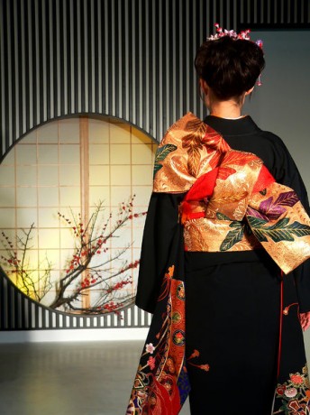 449px Kimono backshot by sth 344x460 Kimonos, los vestidos tradicionales japoneses