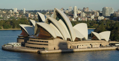 Opera de Sydney 460x235 La radiante Ópera de Sidney