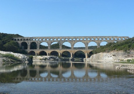 Puente del Gard 460x324 El Puente del Gard, un acueducto espectacular