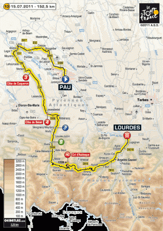 Tour de Francia etapa 13 325x460 Tour de Francia, etapa 13: Hacia el corazón espiritual de los Pirineos, Lourdes